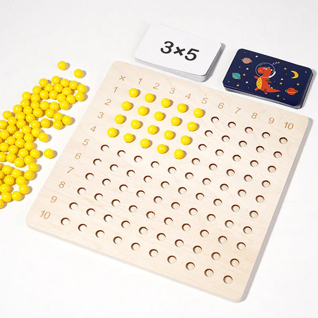Montessori 99 multiplication Board  Maths Teaching Aids Multiplication and Division Board Early Education Children's Puzzle Toys