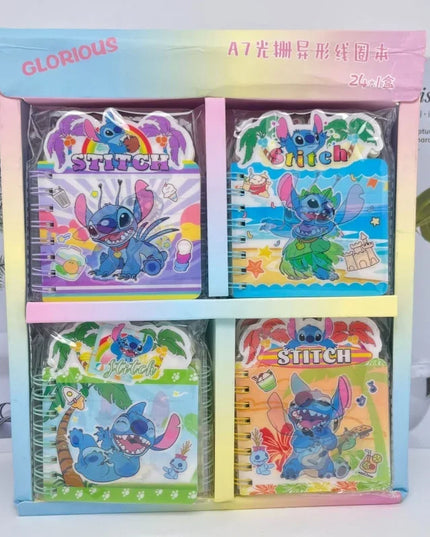 New Stitch Notebook Cute Anime Cartoon School Supplies Portable Diary Fashion Office Supplies Coil Book Children Holiday Gift