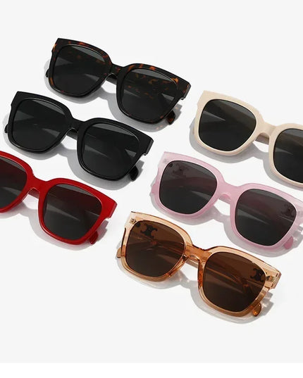 Man Summer 2025 new sunglasses high-end square slimming Facebook same style sunglasses anti UV simple women's version