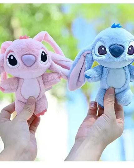 Cartoon Stitch Plush Keychain Soft Toy Cute Stuffed Animal Pendant Gift for Girls  Angel Doll Bag Charm Kids Birthday Present