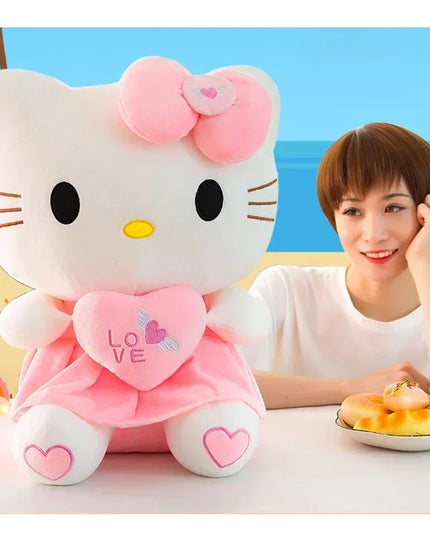 Hello Kitty Plush Stuffed Toys 25-55cm Cute Anime Cartoon Soft Pillow Doll For Children Birthday Xmas Gifts