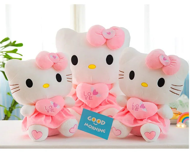 Hello Kitty Plush Stuffed Toys 25-55cm Cute Anime Cartoon Soft Pillow Doll For Children Birthday Xmas Gifts