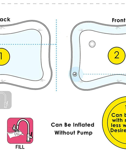 Baby Water Mat Inflatable Cushion Infant Toddler Water Play Mat for Children Early Education Developing Baby Toy Summer Toys