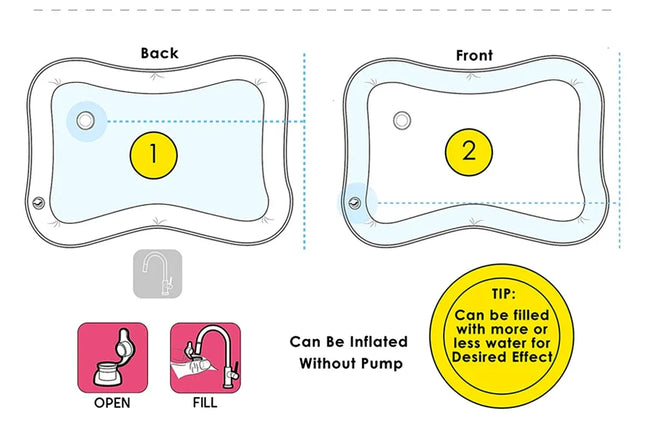 Baby Water Mat Inflatable Cushion Infant Toddler Water Play Mat for Children Early Education Developing Baby Toy Summer Toys