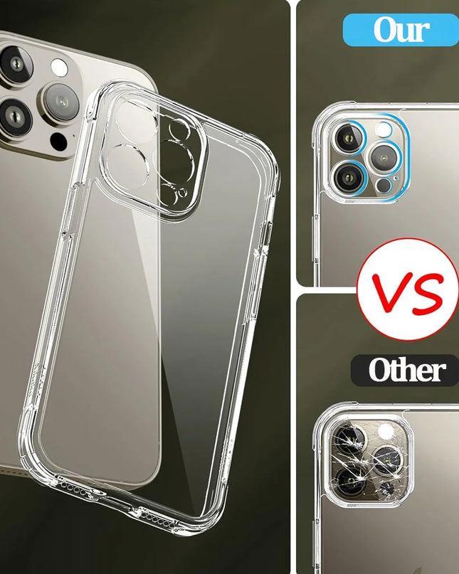 For iPhone 17 16 15 Pro Max Phone Case For iPhone 16 15 14 13 Mini 12 11 Pro Transparent Case iPhone16 Plus Cover