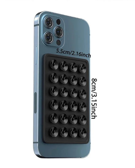 Phone Silicone Suction Cup Holder Multifunctional Suction Cup Wall Stand Square Anti-Slip Single-Sided Case Mount Back Sticker