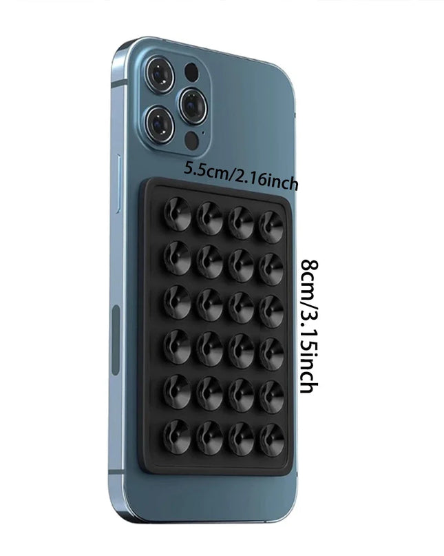 Phone Silicone Suction Cup Holder Multifunctional Suction Cup Wall Stand Square Anti-Slip Single-Sided Case Mount Back Sticker