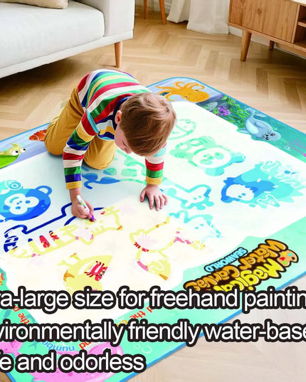Magic Water Drawing Mat Extra Large Water Doodle Toy Set Painting Board Children Educational Toys Gift for Kids Multiple Size
