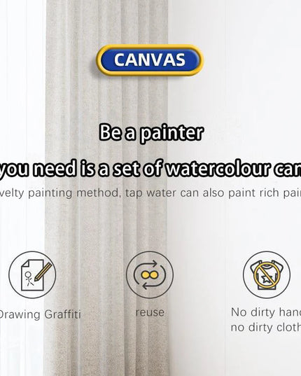 80x80CM Magic Water Drawing Mat Coloring Doodle Mat Montessori Painting Board Painting Pad Magic Pens Kids Educational Toy Gifts