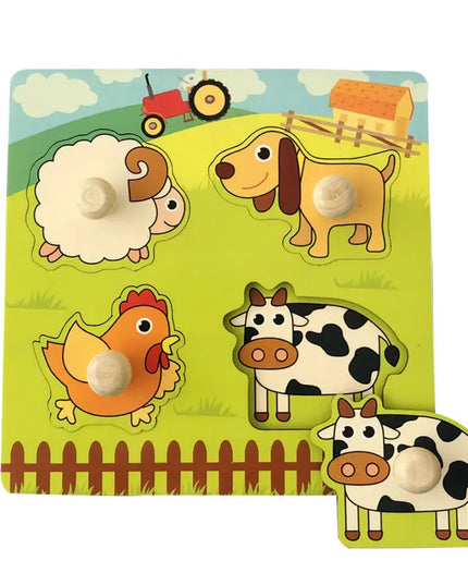 Montessori Wooden Games Baby Toys Puzzle Geometry Educational Games Kids Development Early Learning Toys For Children 1 Year 2