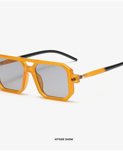 Square Sunglasses For Men Women Blue Light Blocking Shades UV400 Sun Glasses Luxury Thick Frame Eyeglasses Driving Eyewear