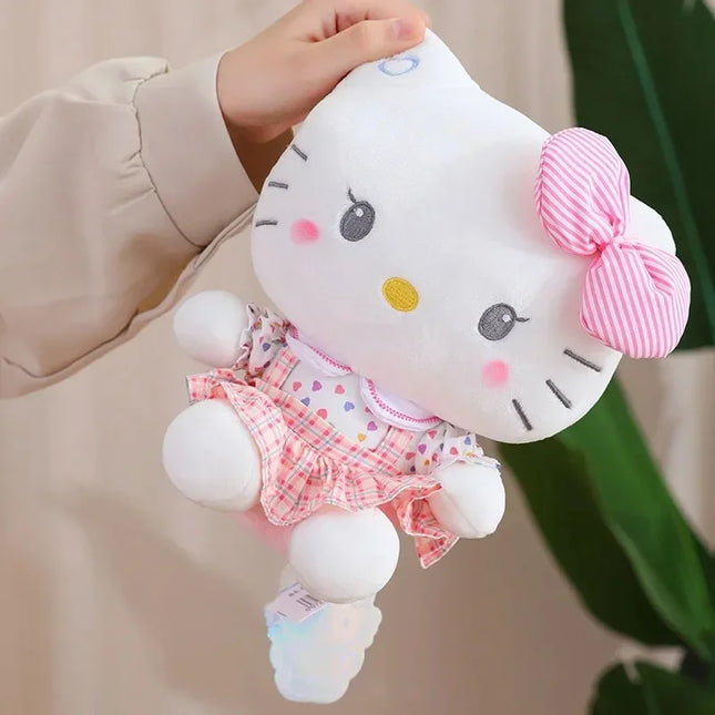 Hello Kitty Anime Hello Kitty Stuffed Toys Plushier Soft Pillow Birthday Gifts For Girls Kawaii Hello Kitty Plush Dolls