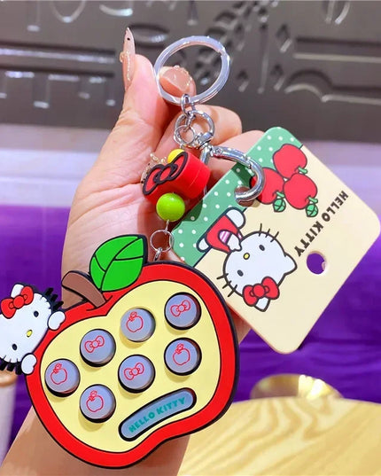 New Hello Kitty Creative Keychain Backpack Pendant Car Interior Couple Accessories Cartoon Decoration Children's Birthday Gift