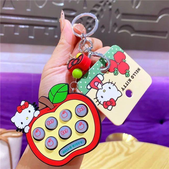 New Hello Kitty Creative Keychain Backpack Pendant Car Interior Couple Accessories Cartoon Decoration Children's Birthday Gift