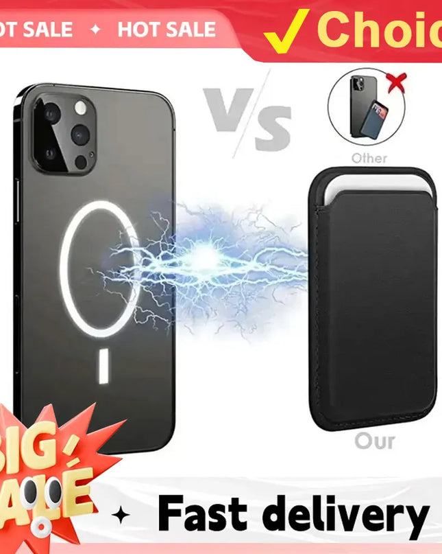 Leather Wallet Case For iPhone 15 Pro Max Magsafe Wallet Leather Compatible For iPhone 14 13 12 Card Holder with MagSafe Magnet