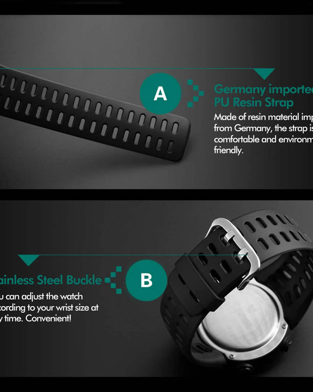 Electronic Watch For Mens Military Sports Watches Luminous Multifunction LED Digital Wristwatch for man kids Boy Student Teen