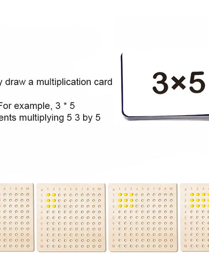 Montessori 99 multiplication Board  Maths Teaching Aids Multiplication and Division Board Early Education Children's Puzzle Toys