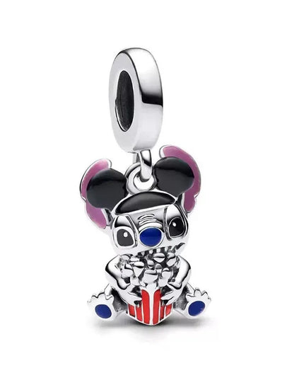 MINISO Cartoon NEW DIY  Lilo & Stitch Angel Charm Bead Hot Sale Fashion Women Jewelry Fit  Europeans  2025
