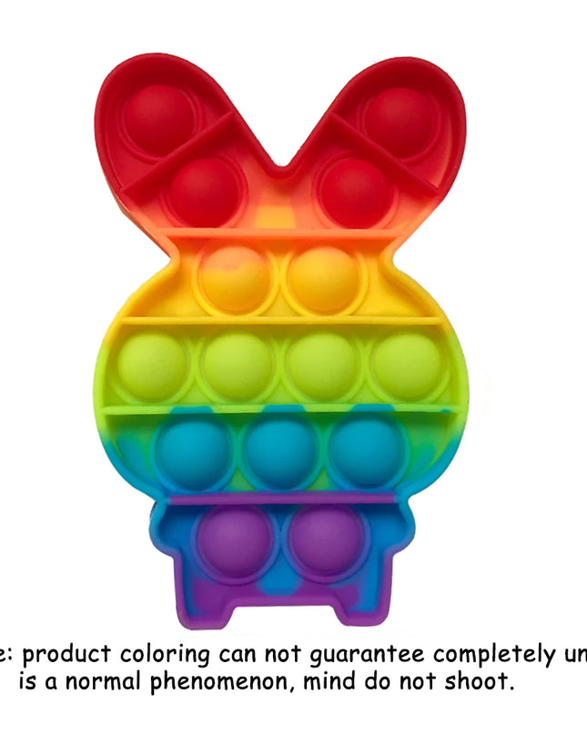 Push Pop Bubble Fidget Sensory Toy Stress Relief Toys Pack for Kids Adults Rainbow Anti-Anxiety Tools Office Stress Relief Toys