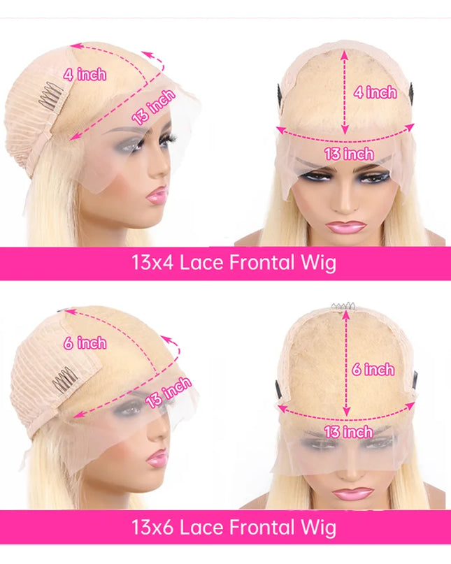 613 Blonde 360 Full Lace Wig Human Hair Pre Plucked Hd 13x4 13x6 Lace Front Wig Blonde Brazilian Straight Frontal Wigs For Women