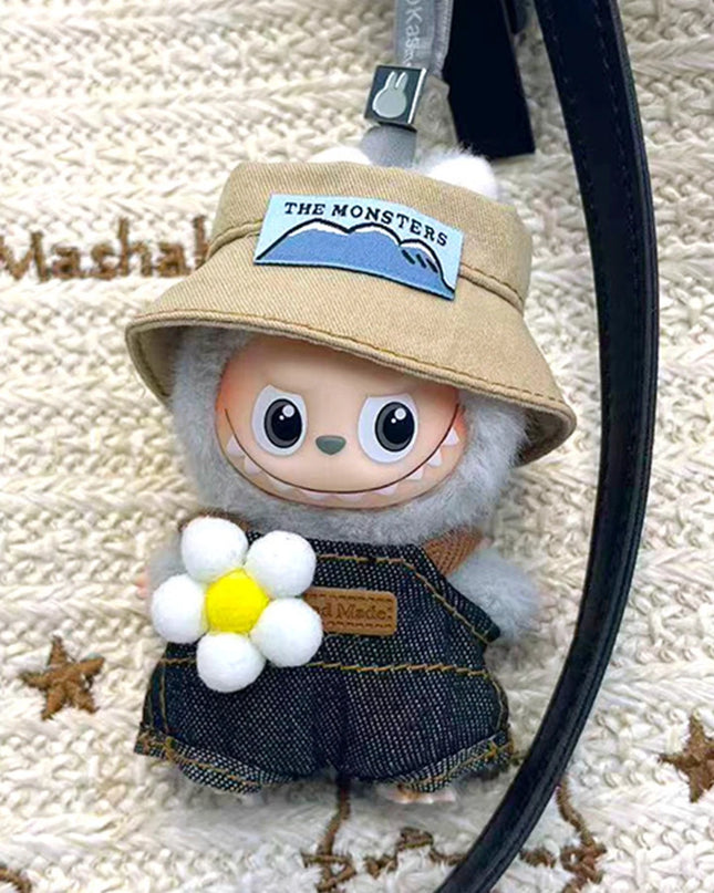 New For Mini Labubu 4.0 The Monsters Pin for Love Series Spring in the Wild Animal Jumpsuit Set For Labubu Doll Accessories Gift