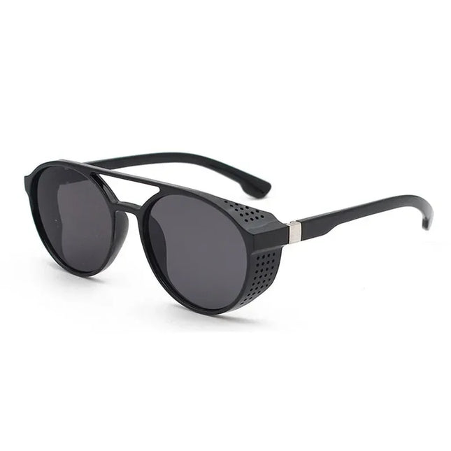 Classic Gothic Steampunk Style Sunglasses Men Women Brand Designer Retro Round Colorful Lens Vintage Sun Glasses UV400