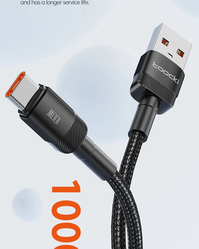 Toocki USB Type C Cable Fast Charging USB C Charger Cord For iPhone 15 14 13 12 11 Huawei P40 P30 Realme Oppo Oneplus Samsung