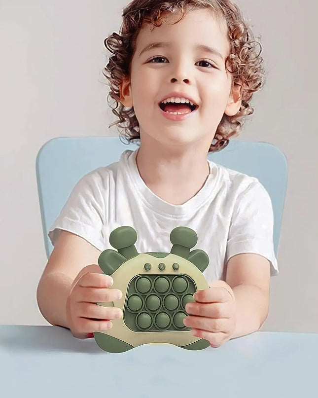 Pop it Quick Push Game Machine Fidget Kids Games Toys Sensory Toys Handheld Game Bubble Stress Pop Light Up Game for Kids Adults