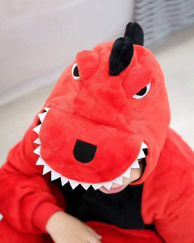 Dinosaur  Anime Cosplay Costumes Boys Girls Jumpsuit Adults Hooded Pajamas Kids Kigurumi Unicorn Cartoon Onesies For Christmas