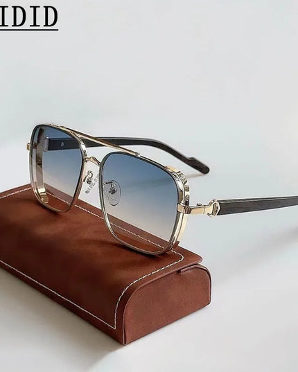 2023 Sunglasses For Men Square Sunglasses Women Trendy Luxe Vintage Fashion Glasses Retro Steampunk Shades Gafas De Sol Hombre