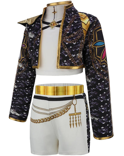 Kpop Girls Stage performance cos Halloween Carnival  theme party performance Idol Roleplay Fashion girls suits