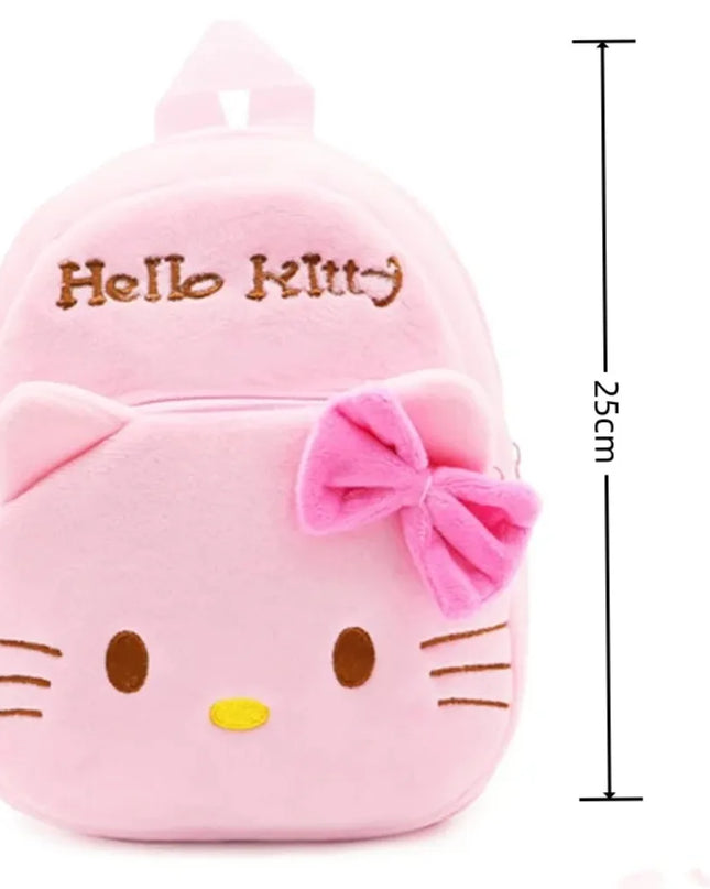 Sanrio Hello Kitty Plush Backpack Cute Cartoon Kawaii School Bag for Kids Girls Baby Kindergarten Shoulder Bag Cute Fashion Gift