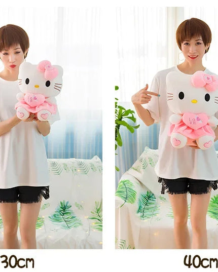 Hello Kitty Plush Stuffed Toys 25-55cm Cute Anime Cartoon Soft Pillow Doll For Children Birthday Xmas Gifts