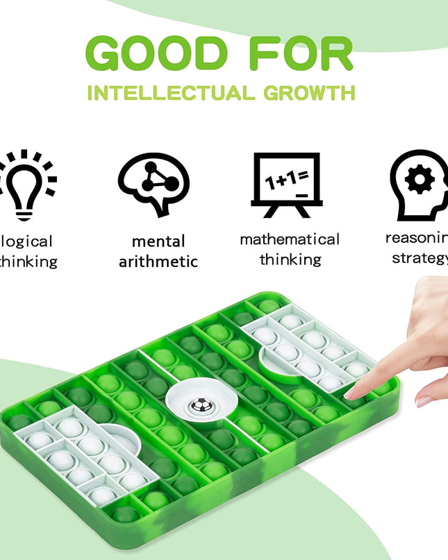 Big Pop Bubble Sensory Fidget Toy for Boys Kids Soccer Field Pop Stress Relief Fidget Popper Toy for Kids Autism ADHD Anxiety