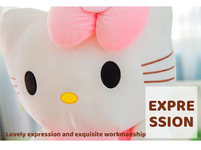 Hello Kitty Plush Stuffed Toys 25-55cm Cute Anime Cartoon Soft Pillow Doll For Children Birthday Xmas Gifts