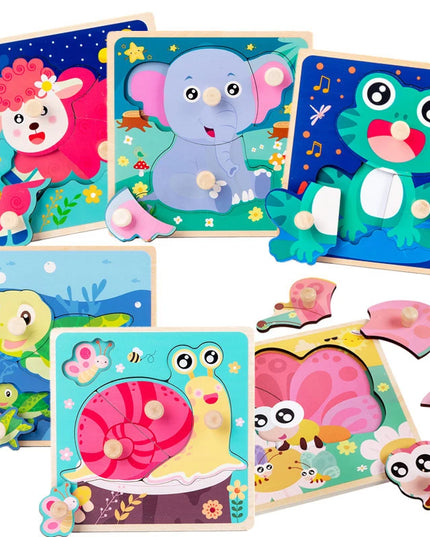 Montessori Wooden Games Baby Toys Puzzle Geometry Educational Games Kids Development Early Learning Toys For Children 1 Year 2
