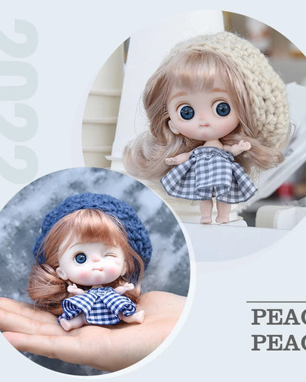 Small Dolls Mini Toys For Girls Gift Present House Accessories DIY Doll Furniture Set Bathroom Kitchen Living Room Bakery