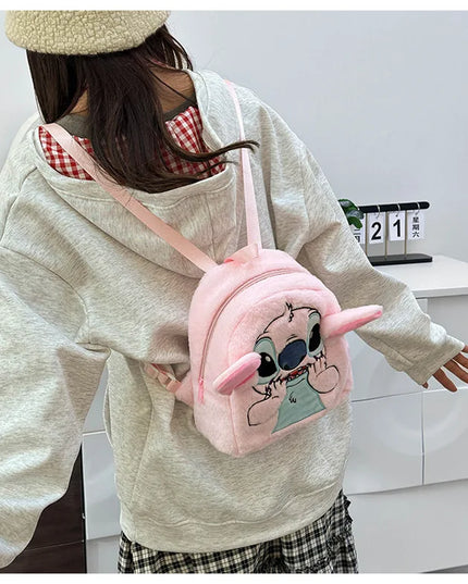 Stitch Backpack  Japanese Blue Funny Cartoon Large-Capacity Student Backpack Kindergarten Bag Kawaii Backpack