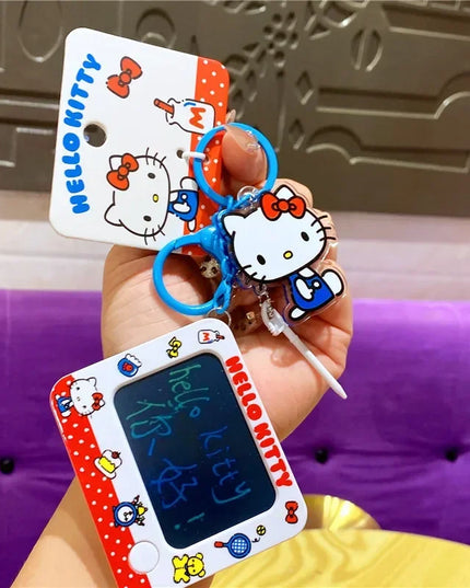 New Hello Kitty Creative Keychain Backpack Pendant Car Interior Couple Accessories Cartoon Decoration Children's Birthday Gift