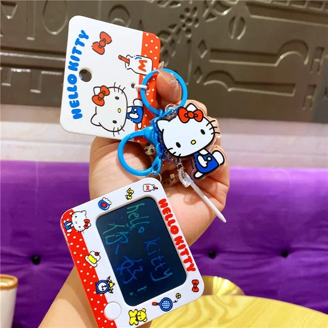 New Hello Kitty Creative Keychain Backpack Pendant Car Interior Couple Accessories Cartoon Decoration Children's Birthday Gift