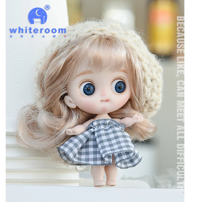 Small Dolls Mini Toys For Girls Gift Present House Accessories DIY Doll Furniture Set Bathroom Kitchen Living Room Bakery