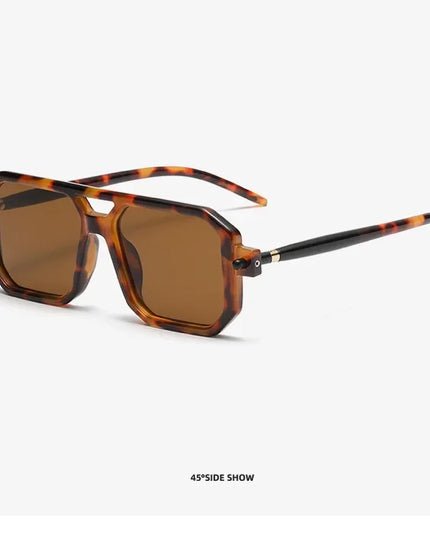 Square Sunglasses For Men Women Blue Light Blocking Shades UV400 Sun Glasses Luxury Thick Frame Eyeglasses Driving Eyewear