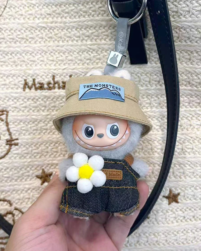 New For Mini Labubu 4.0 The Monsters Pin for Love Series Spring in the Wild Animal Jumpsuit Set For Labubu Doll Accessories Gift