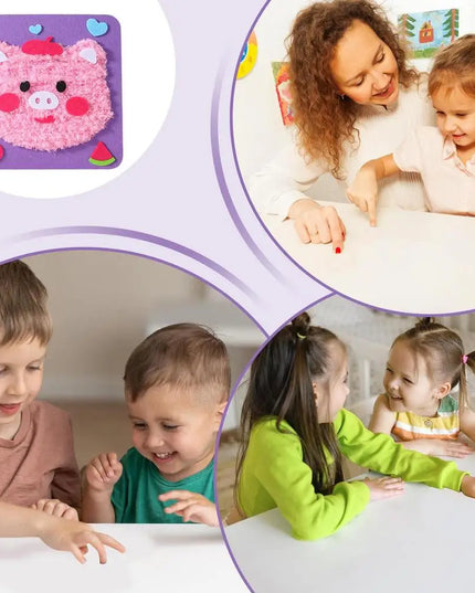 Learn to Sew Toys Cartoon Animals Handmade Dolls Crafting Set Sew Your Own Products Sewing Kits for Kids Learning Education Toys