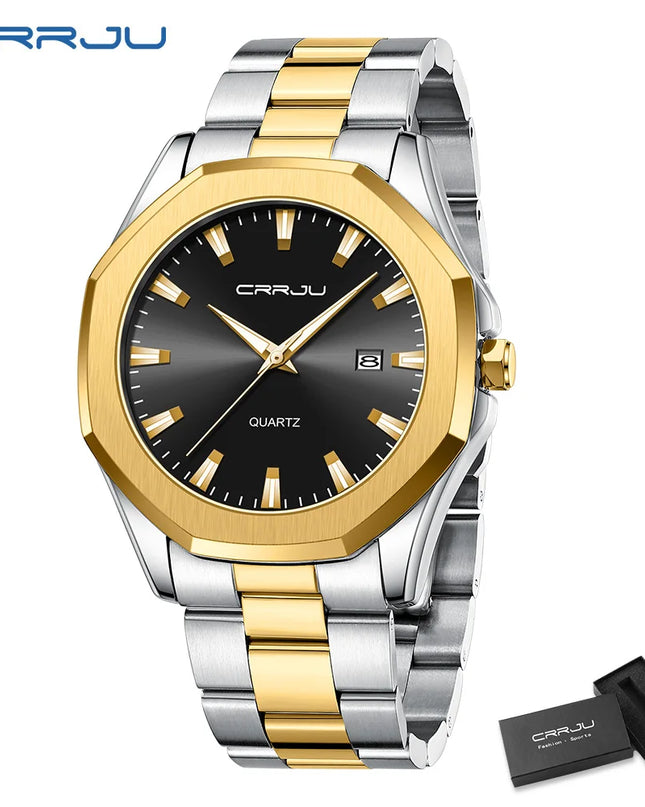 Watches for Men Classic with Date Business Dress Luxury Waterproof Luminous Mens Wrist Watch Analog Stainless Steel Men Watch