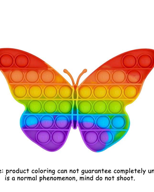 Push Pop Bubble Fidget Sensory Toy Stress Relief Toys Pack for Kids Adults Rainbow Anti-Anxiety Tools Office Stress Relief Toys