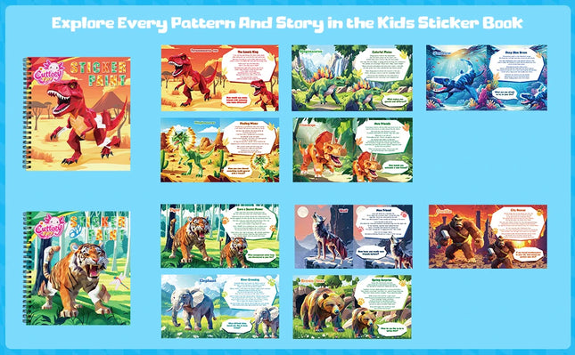 Montessori Sticker Book By Number For Kids Ages 3-8, Educational Busy Puzzle Book With Story, Creative Toys For Toddlers Gift
