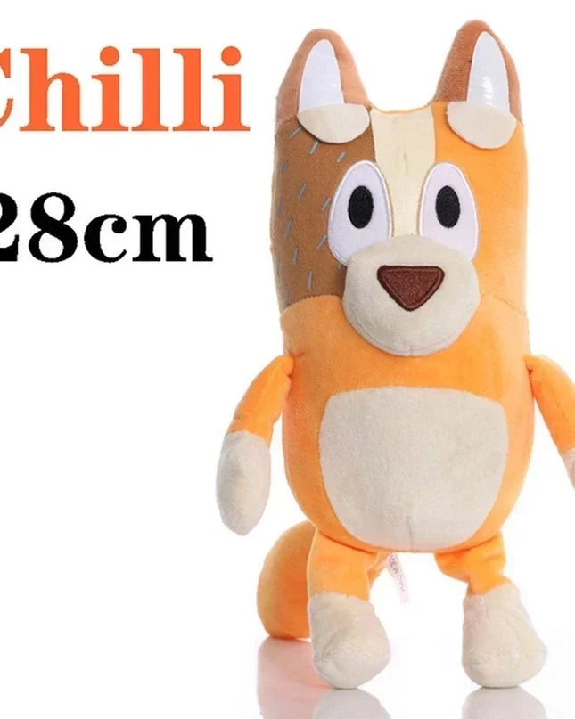 HOT SALE Bluey Dog Bingo Family Plush Toy Cartoon Dog Soft Stuffed Animals Dolls Birthday Christmas Gifts Family Blue-Y Bingo!!!
