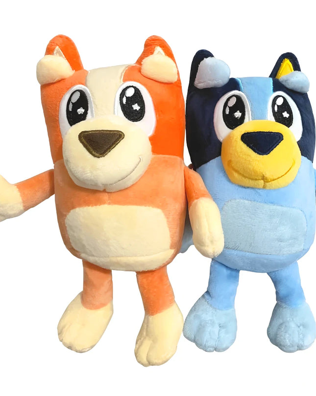20/30CM Bluey And Bingo Plush Dolls Shining Star Eye Bluey Bingo Anime Plush Stuffed Toys Birthday Christmas Gift For Children
