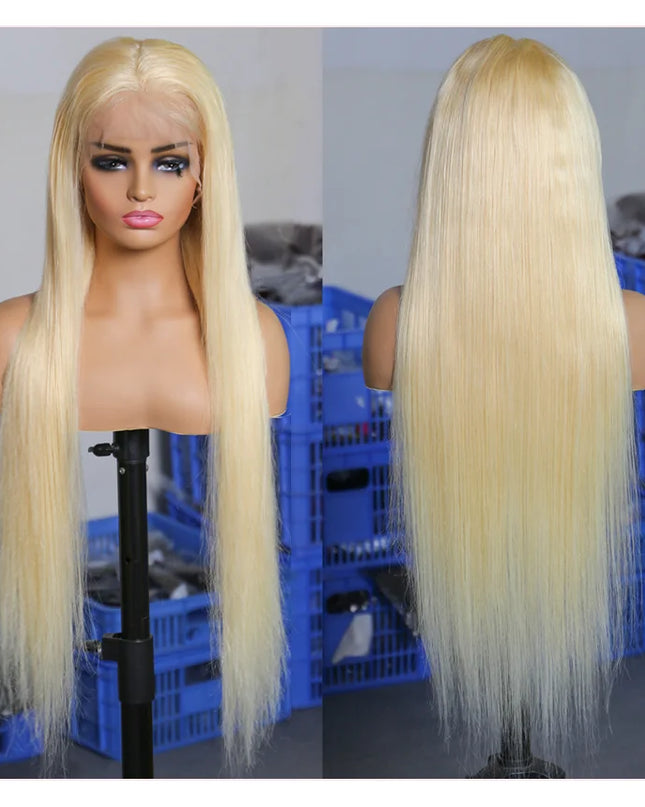 613 Blonde 360 Full Lace Wig Human Hair Pre Plucked Hd 13x4 13x6 Lace Front Wig Blonde Brazilian Straight Frontal Wigs For Women
